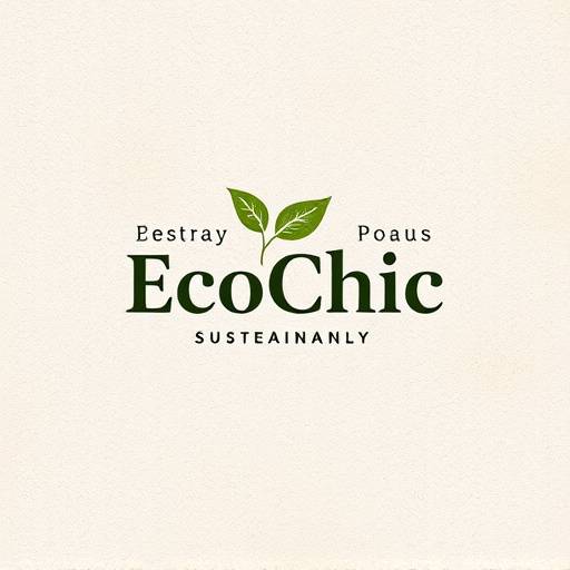 Branding and logo design for a sustainable fashion brand called 'EcoChic'