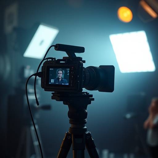 Production icon - representing filming, lighting, and sound recording